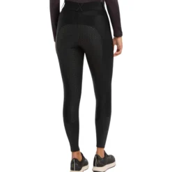 Reitleggings Damen Demi Pull On Breggings, Vollbesatz, Full-Grip