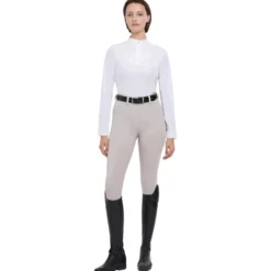 Reitleggings Damen Demi Pull On Breggings FS25, Vollbesatz, Full-Grip