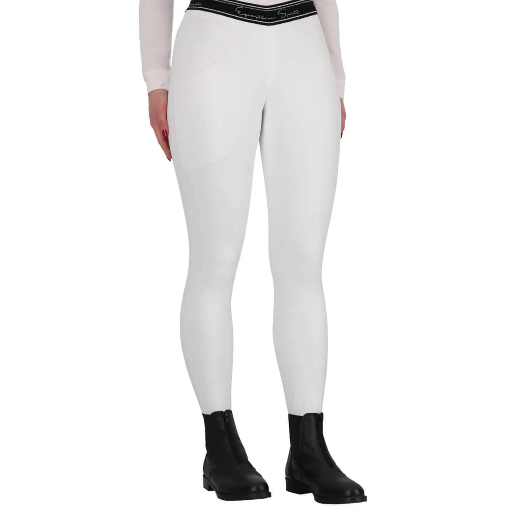 Reitleggings Damen Eden, Vollbesatz, Full-Grip, Turnierreitleggings