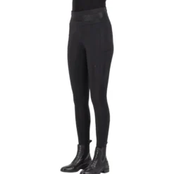Reitleggings Damen ESImpress, Vollbesatz, Full-Grip