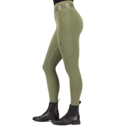 Reitleggings Damen ESImpress HW24, Vollbesatz, Full-Grip, High Waist