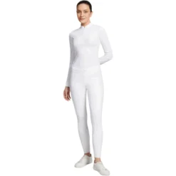 Reitleggings Damen Gaia Pull On, Vollbesatz, Full-Grip, High Waist