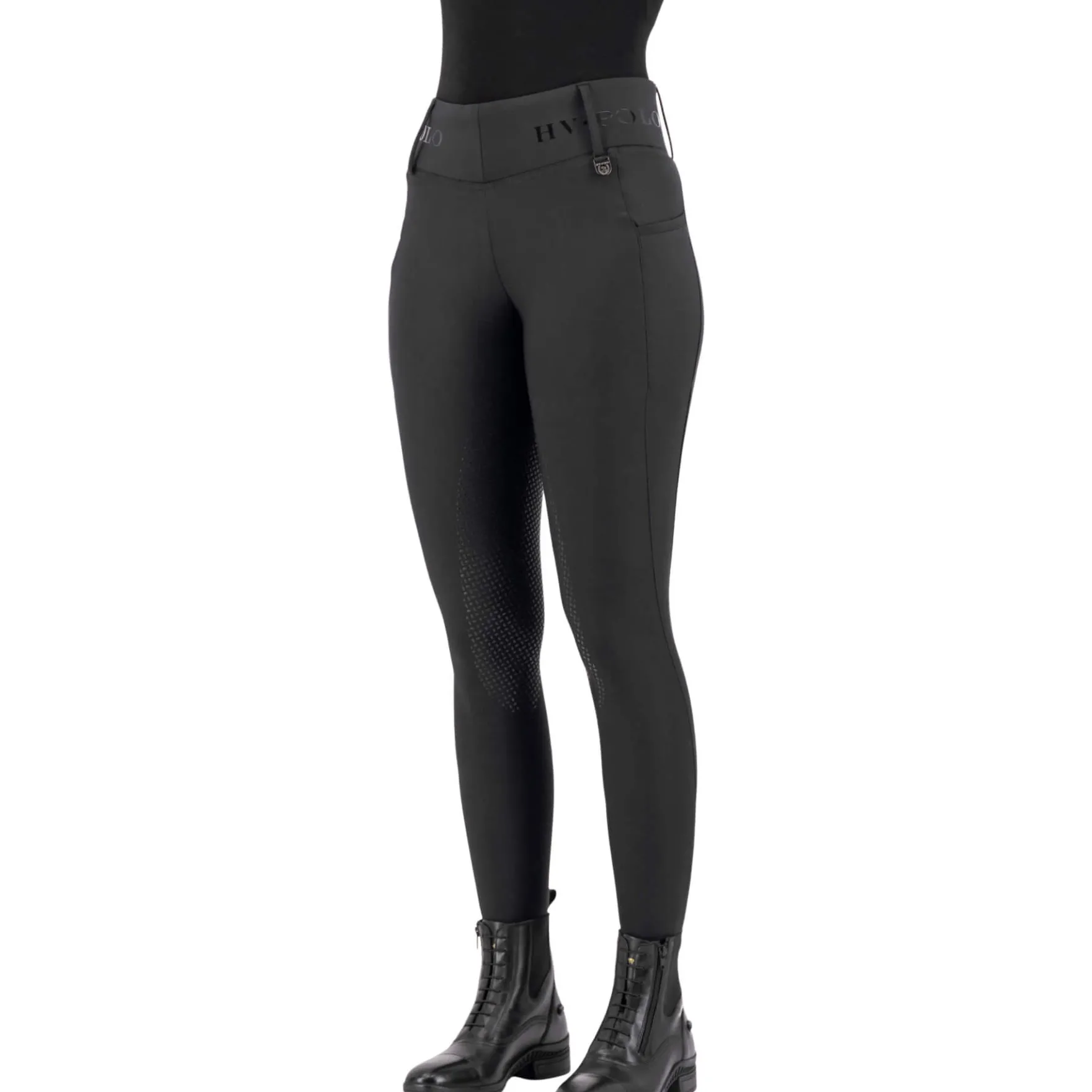 Reitleggings Damen HVPFavourite, Vollbesatz, Full-Grip, High Waist