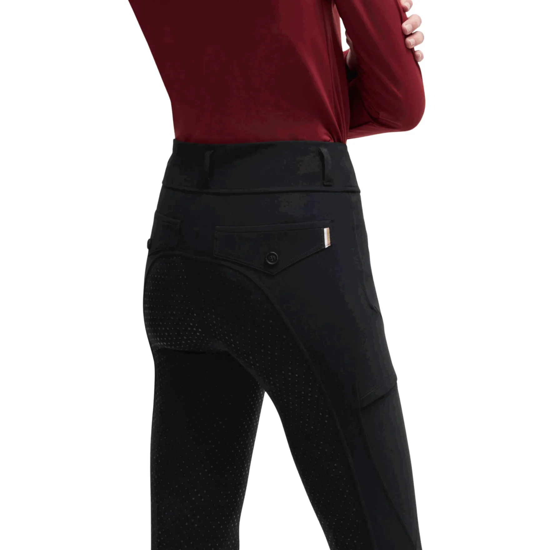 Reitleggings Damen, Hybrid, Vollbesatz, Full-Grip