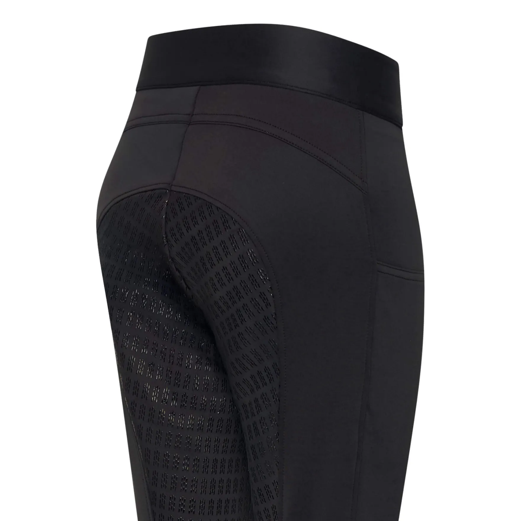 Reitleggings Damen IRHBasic, Vollbesatz, Full-Grip, High Waist