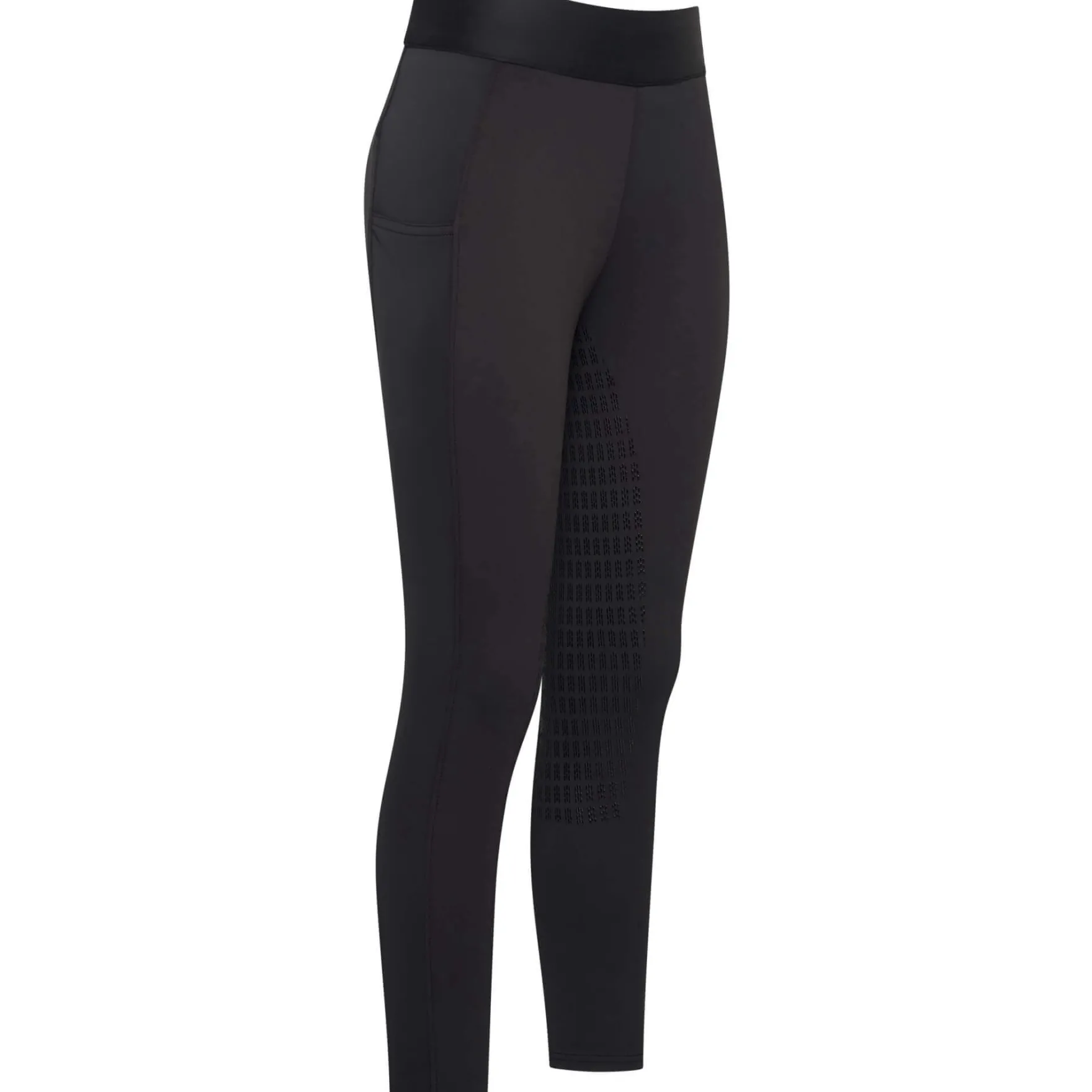 Reitleggings Damen IRHBasic, Vollbesatz, Full-Grip, High Waist