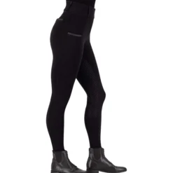 Reitleggings Damen IRHComfi Sparks, Vollbesatz, Full-Grip, High Waist, Winter