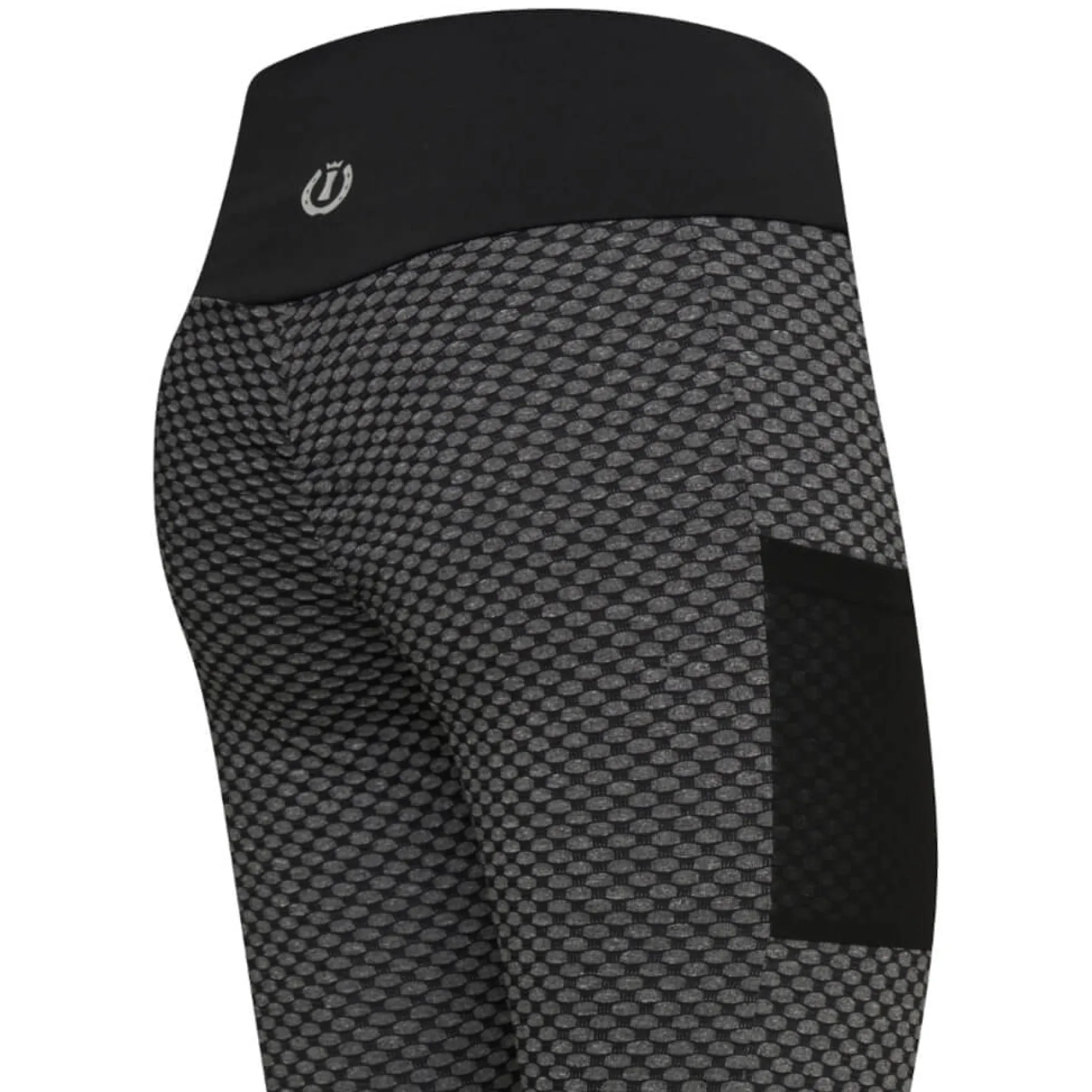 Reitleggings Damen IRHDiamond Bubble FS22, Kniebesatz, Knee-Grip