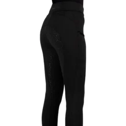 Reitleggings Damen IRHTeddy, Vollbesatz, Full-Grip, High Waist, Winter