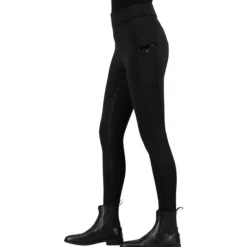 Reitleggings Damen IRHTeddy, Vollbesatz, Full-Grip, High Waist, Winter