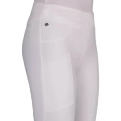 Reitleggings Damen Kae, Turnierreitleggings, Teilbesatz, Half-Grip