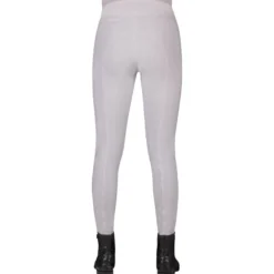 Reitleggings Damen Kae, Turnierreitleggings, Teilbesatz, Half-Grip