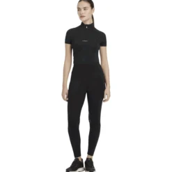 Reitleggings Damen Lydia Mesh, Kniebesatz, Knee-Grip