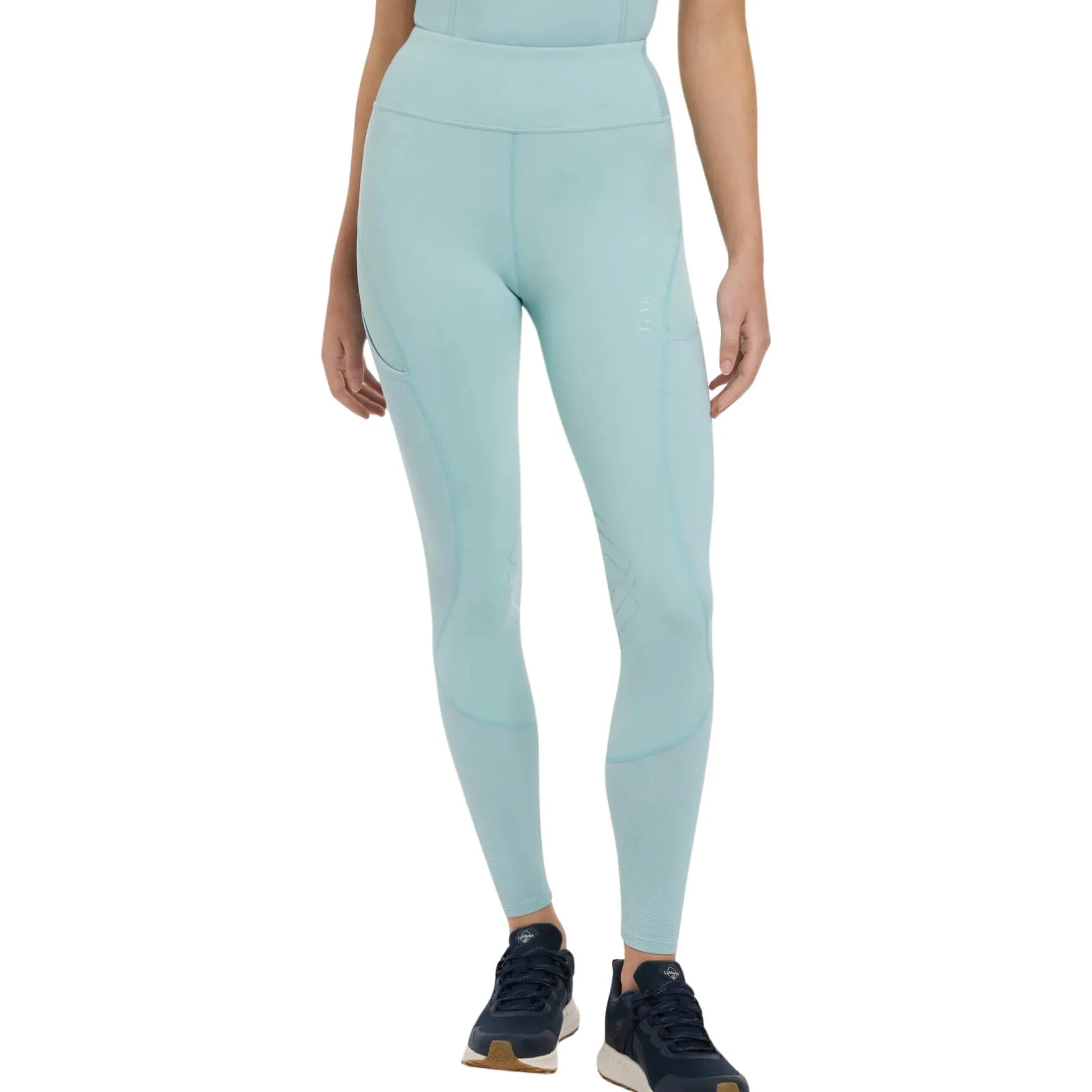 Reitleggings Damen Lydia Mesh FS25, Kniebesatz, Knee-Grip