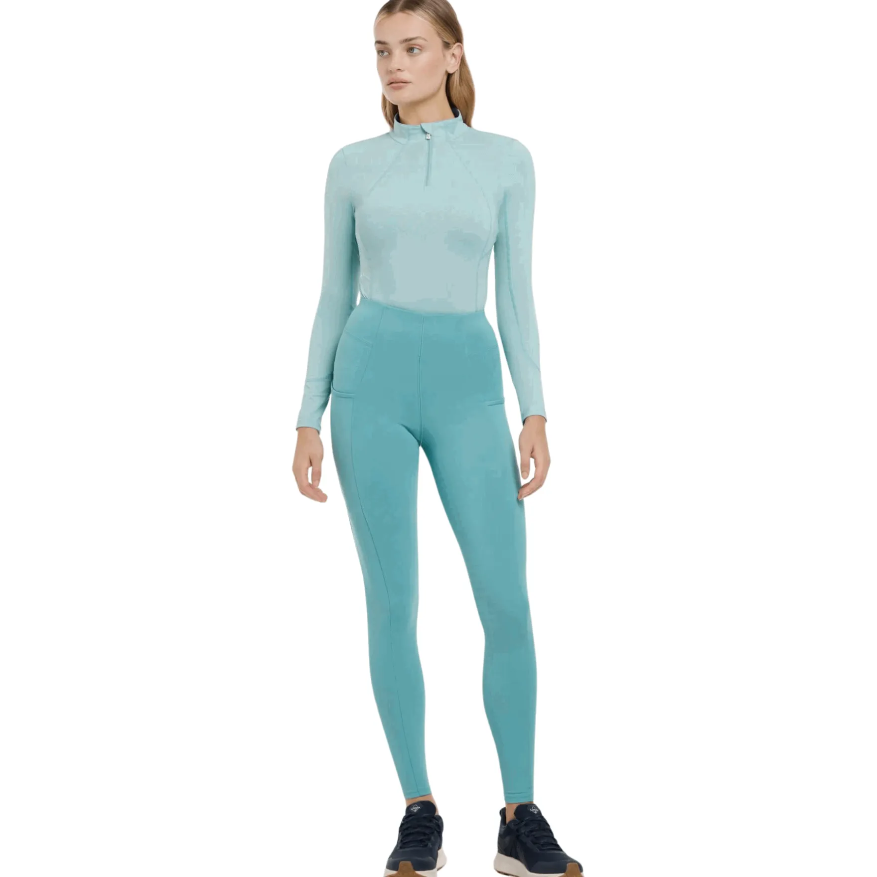 Reitleggings Damen Naomi FS25, High Waist, Vollbesatz, Full-Grip