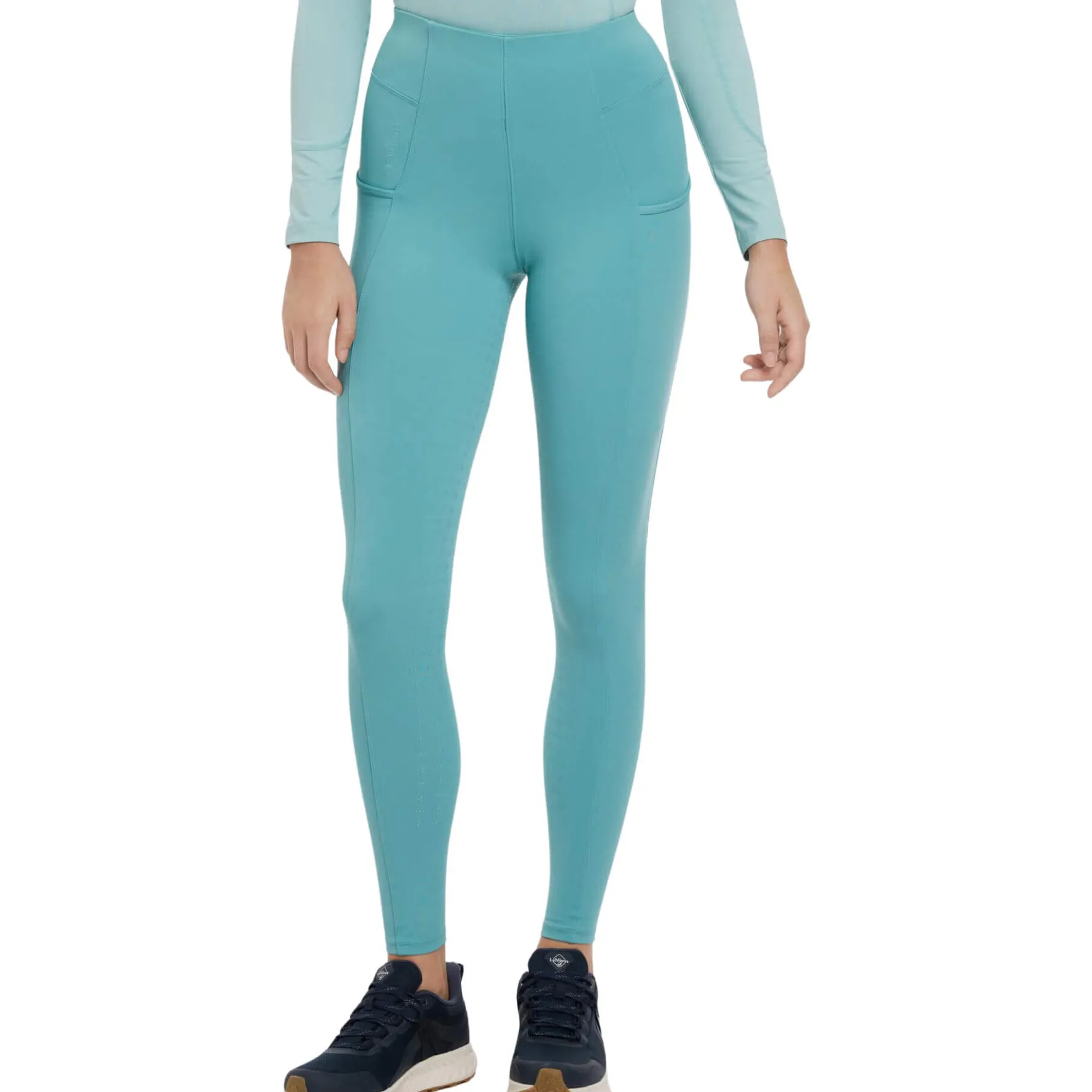 Reitleggings Damen Naomi FS25, High Waist, Vollbesatz, Full-Grip