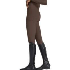 Reitleggings Damen Outline HW25, Vollbesatz, Full-Grip, High Waist