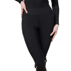Reitleggings Damen Outline, Vollbesatz, Full-Grip