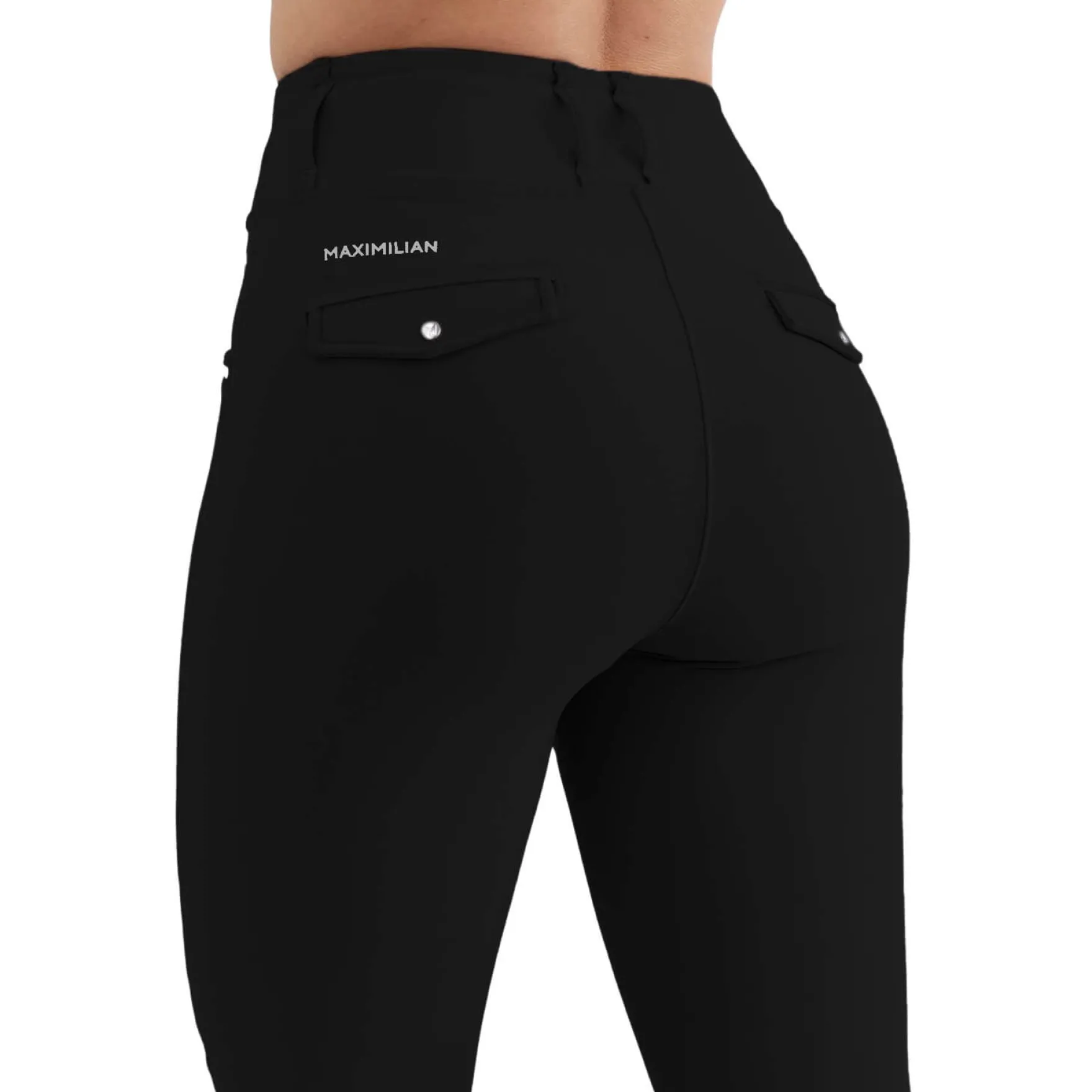 Reitleggings Damen Pro, Kniebesatz, Knee-Grip