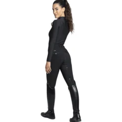 Reitleggings Damen Pro, Vollbesatz, Full-Grip, High Waist