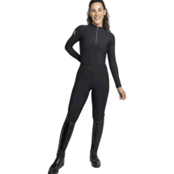 Reitleggings Damen Pro, Vollbesatz, Full-Grip, High Waist