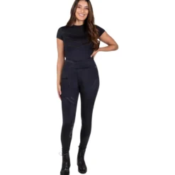 Reitleggings Damen pull-on Raquel, Winterreitleggings, Vollbesatz, Full-Grip