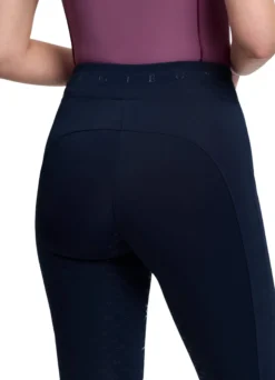Reitleggings Damen Simone Cross Over FS26, Teilbesatz, Half-Grip