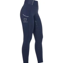 Reitleggings Damen Slim Fit Rhinestones, Vollbesatz, Full-Grip, High Waist
