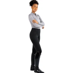 Reitleggings Damen Studio Riding, Vollbesatz, Full-Grip