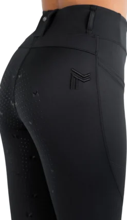 Reitleggings Damen Studio Riding, Vollbesatz, Full-Grip