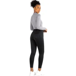 Reitleggings Damen Studio Riding, Vollbesatz, Full-Grip