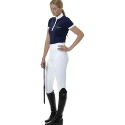 Reitleggings Damen Summer Pull On, Vollbesatz, Full-Grip, Sommerreitleggings