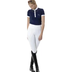 Reitleggings Damen Summer Pull On, Vollbesatz, Full-Grip, Sommerreitleggings