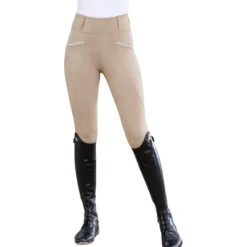 Reitleggings Damen Winter Pro, Winterreitleggings, Vollbesatz, Full-Grip
