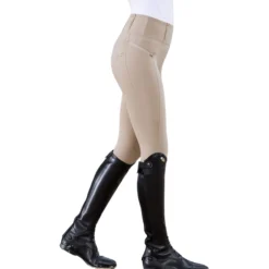 Reitleggings Damen Winter Studio, Winterleggings, Vollbesatz, Full-Grip