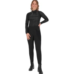 Reitleggings Damen Zahra HW25, Winterreitleggings, Teilbesatz, Half-Grip, High Waist