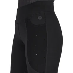 Reitleggings Damen Zahra HW25, Winterreitleggings, Teilbesatz, Half-Grip, High Waist