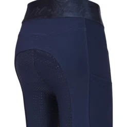 Reitleggings Kinder ESImpress, Vollbesatz, Full-Grip, High Waist