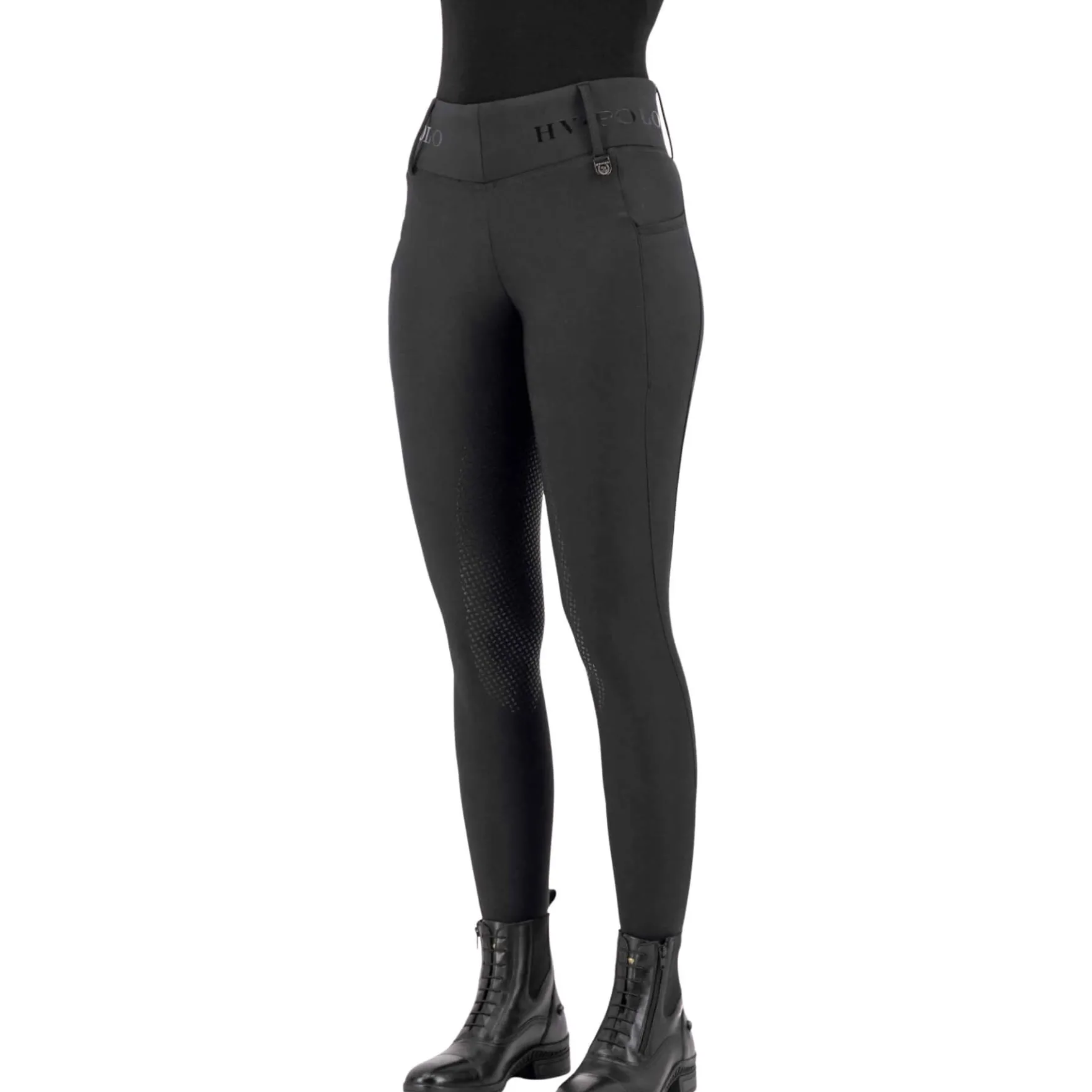 Reitleggings Kinder HVPFavourite, Vollbesatz, Full-Grip, High Waist
