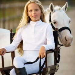 Reitleggings Kinder HVPLotte Inbetween FS26, Vollbesatz, Full-Grip