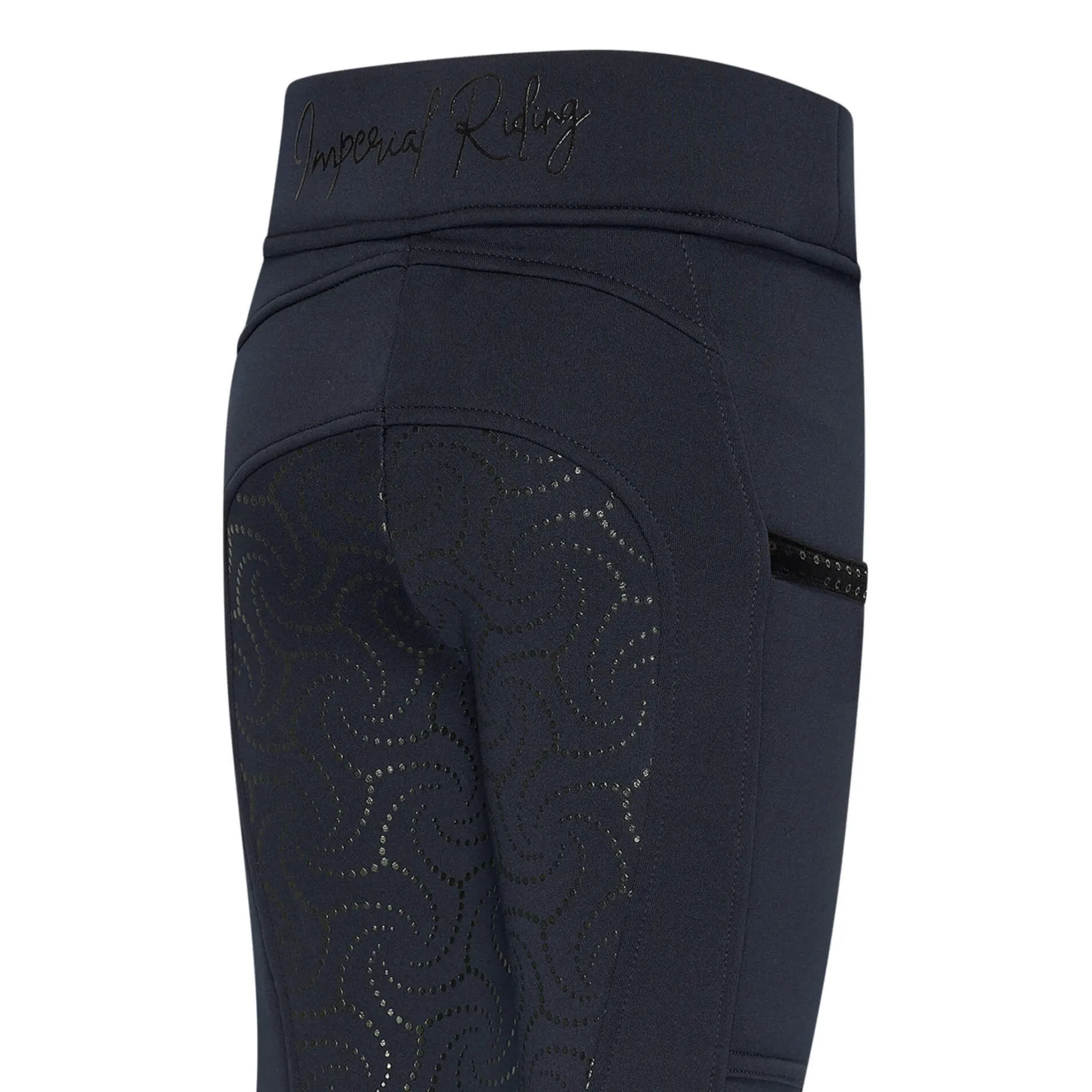 Reitleggings Kinder IRHTeddy, Vollbesatz, Full-Grip, Winter, High Waist