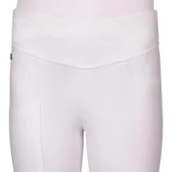 Reitleggings Kinder Kae Junior, Turnierreitleggings, Teilbesatz, Half-Grip