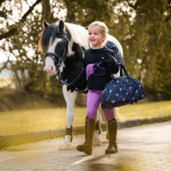 Reitleggings Kinder Lize Junior HW25, Vollbesatz, Full-Grip, High Waist
