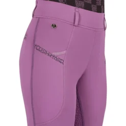 Reitleggings Kinder Lize Junior HW25, Vollbesatz, Full-Grip, High Waist