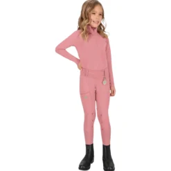Reitleggings Kinder Lucky Start Junior, Vollbesatz, Full-Grip