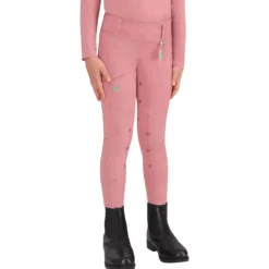 Reitleggings Kinder Lucky Start Junior, Vollbesatz, Full-Grip