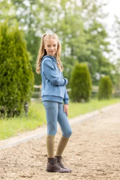 Reitleggings Kinder Mesh FS26, Vollbesatz, Full-Grip, Turnierreitleggings