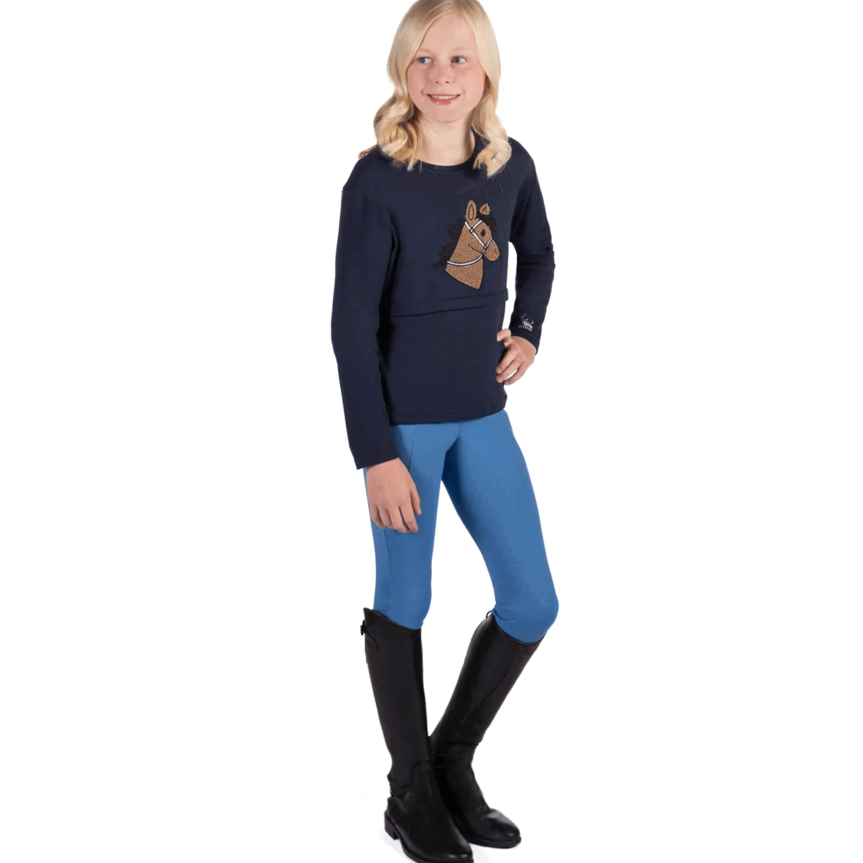 Reitleggings Kinder Mia HW25, Vollbesatz, Full-Grip, Winterreitleggings