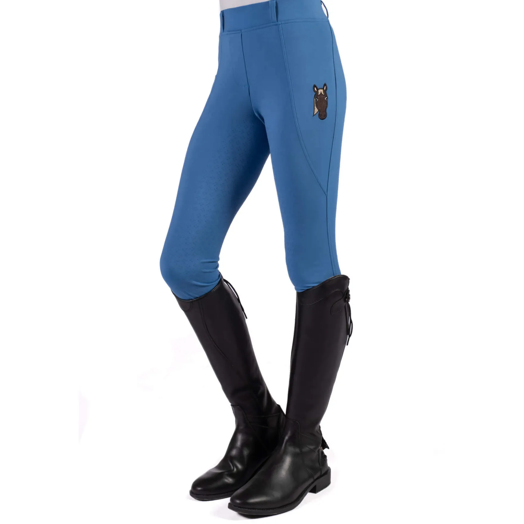 Reitleggings Kinder Mia HW25, Vollbesatz, Full-Grip, Winterreitleggings
