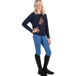 Reitleggings Kinder Mia HW25, Vollbesatz, Full-Grip, Winterreitleggings